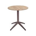 Стол QUATRO FOLD ø 70 MOKA-OAK1